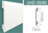 Плинтус напольный из дюрополимера Unica UHD 05/80