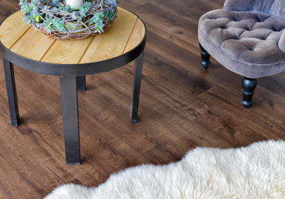 Кварц-виниловый SPC ламинат Alpine Floor Real Wood ECO / Риал Вуд ЭКО 2-2 Дуб Мокка Синхронное тиснение